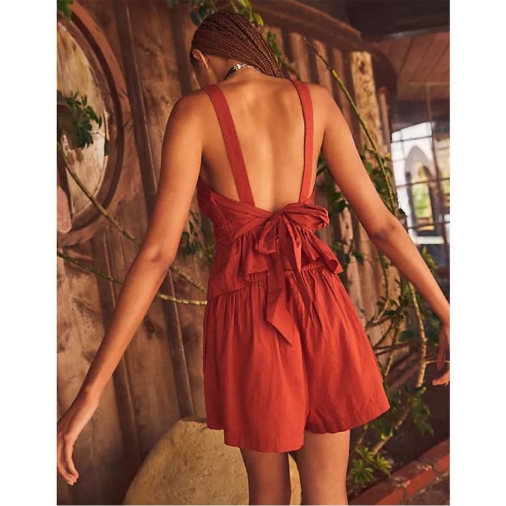 Free People Fez Cropped Top In Spiced Sunblush, XS - Picture 2 of 10